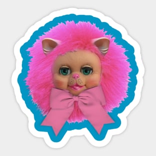 Pink Kitty Puff Sticker